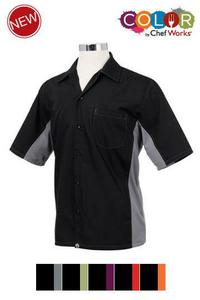 Male Contrast Shirt by Chef Works, Style: CSMC